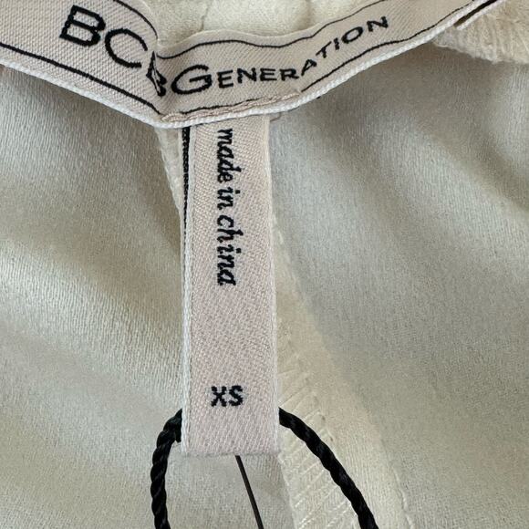 BCBGeneration Pants Womens XS Paperbag Waist Tie Belt Pale Pink Pull On READ - Picture 7 of 15